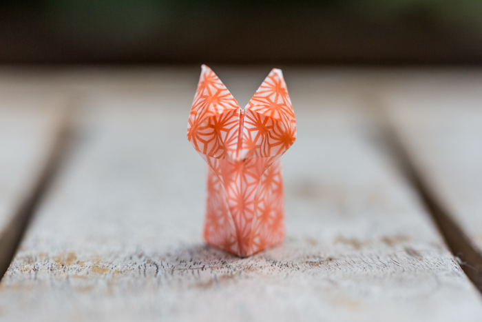 Origami renard fox kla